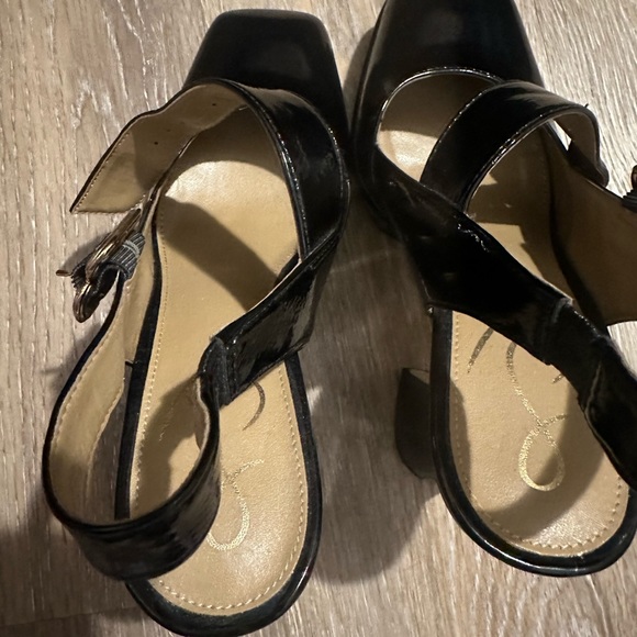 Sam edelman black patent jildie platform slingback mary jane heels size 6 - Picture 4 of 7